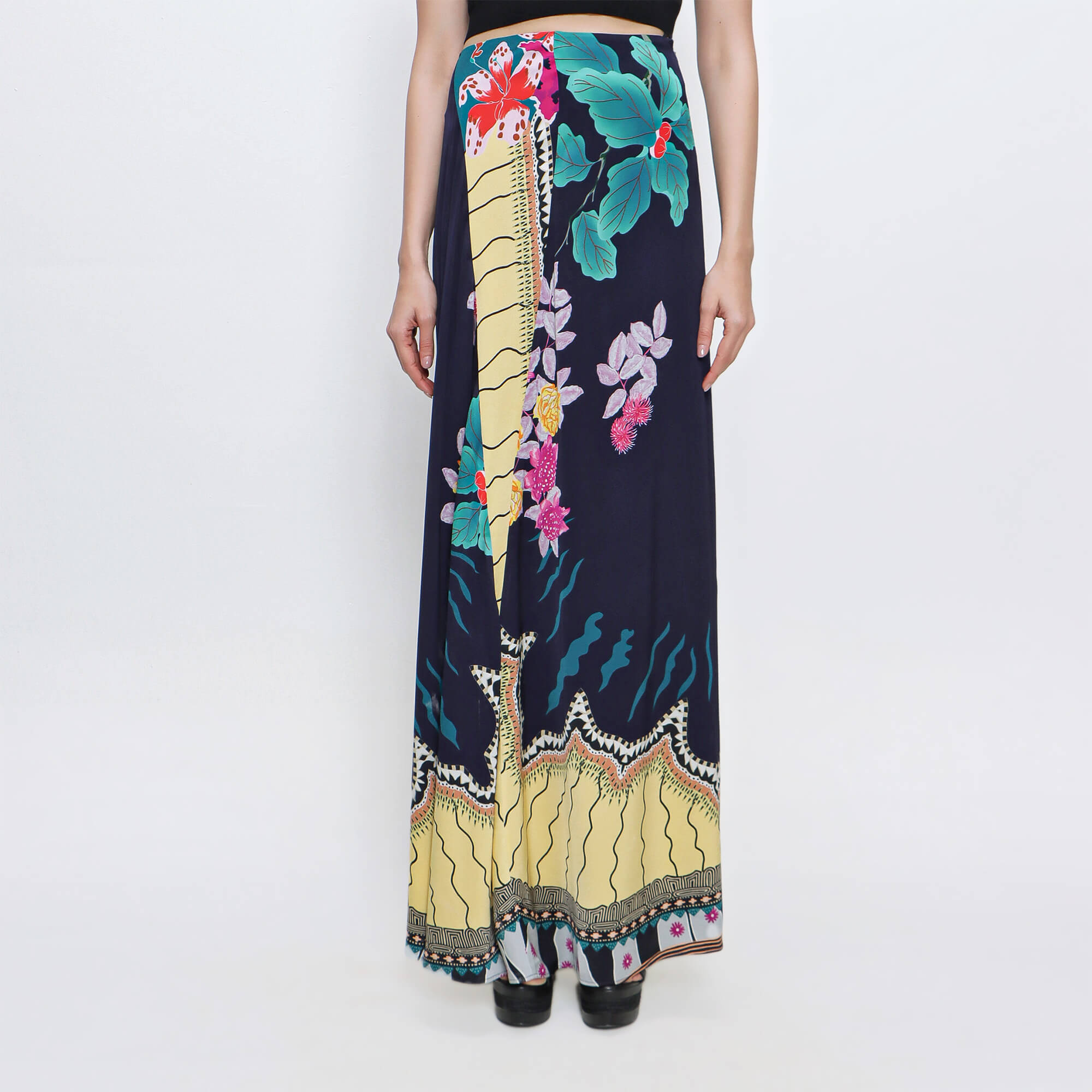 Etro - Floral Silk Maxi Skirt